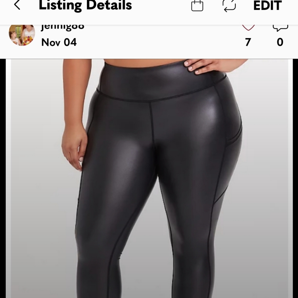 Pleather leggings